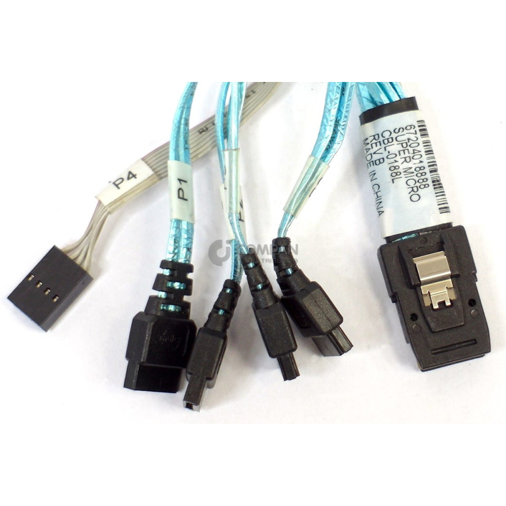 CBL-0188L SUPERMICRO IPASS TO 4X SATA INTERNAL CABLE